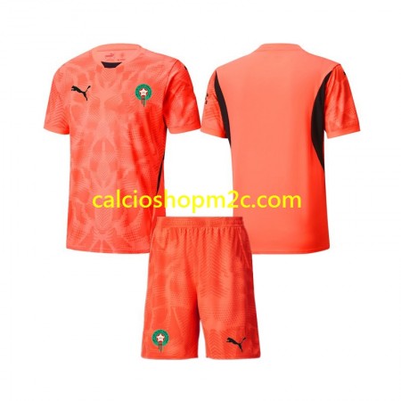 Marocco Portiere Bambino Maglia Prima 2024 Manica Corta (+ Pantaloncini)
